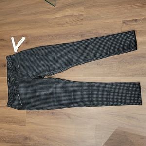 Bloomingdales legging pants gingham large NWT